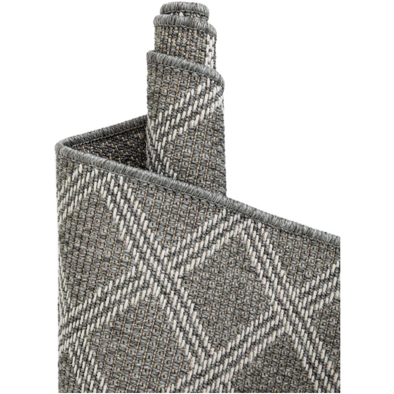 Tapete Exterior Enrejado en Gris