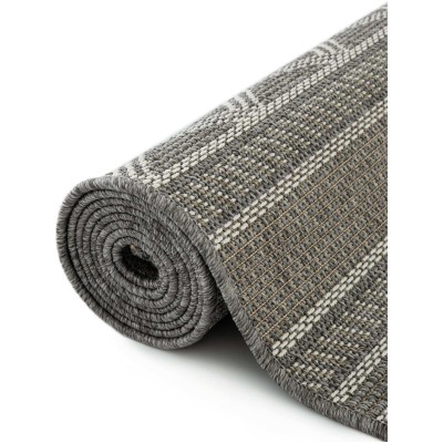 Tapete Exterior Enrejado en Gris