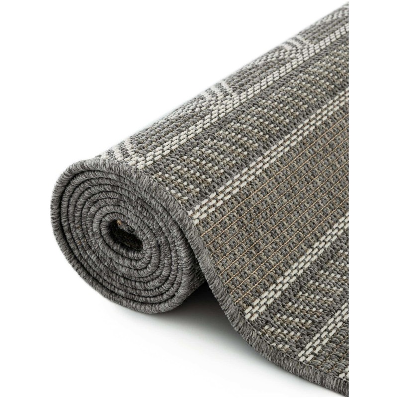 Tapete Exterior Enrejado en Gris