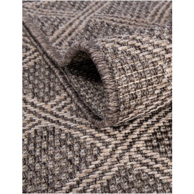 Tapete Exterior Enrejado en Chocolate