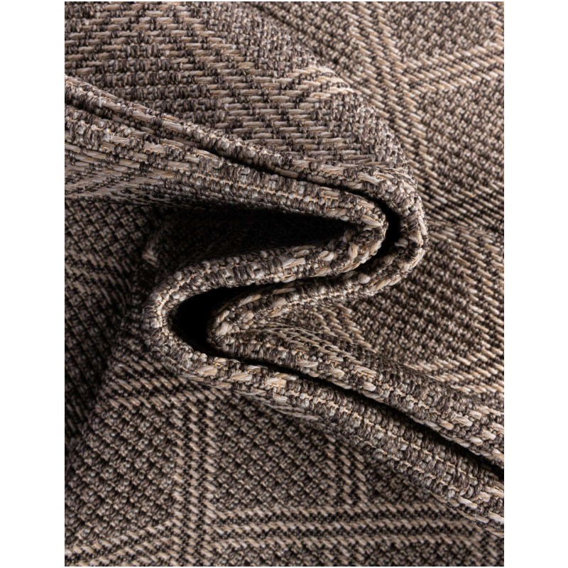 Tapete Exterior Enrejado en Chocolate