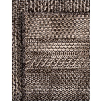 Tapete Exterior Enrejado en Chocolate