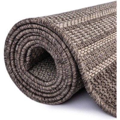 Tapete Exterior Enrejado en Chocolate