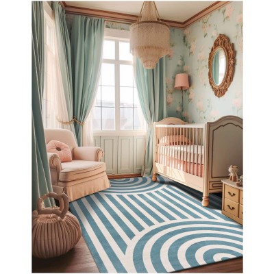 Tapete Fantasia Arcos Azules