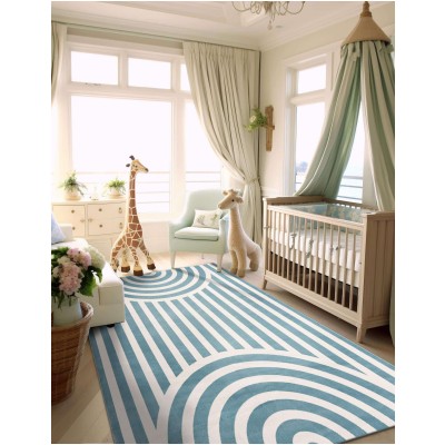 Tapete Fantasia Arcos Azules