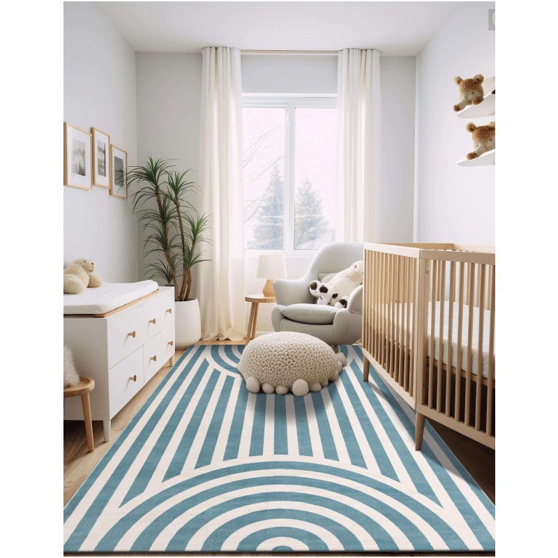 Tapete Fantasia Arcos Azules