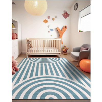 Tapete Fantasia Arcos Azules