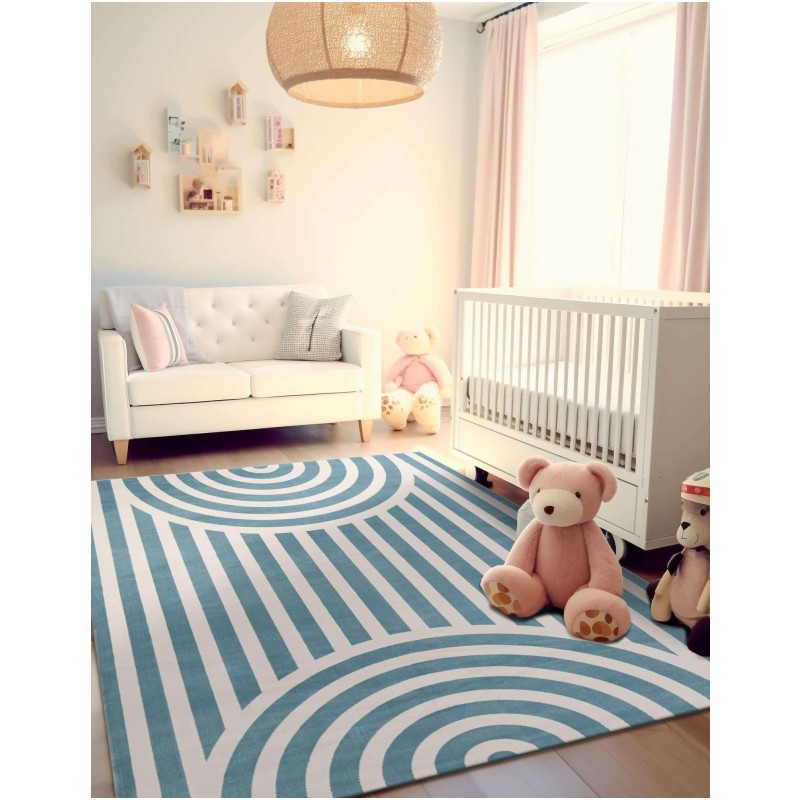 Tapete Fantasia Arcos Azules