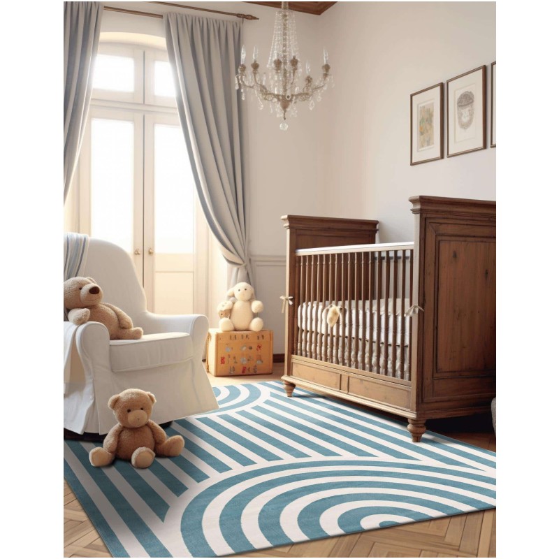 Tapete Fantasia Arcos Azules