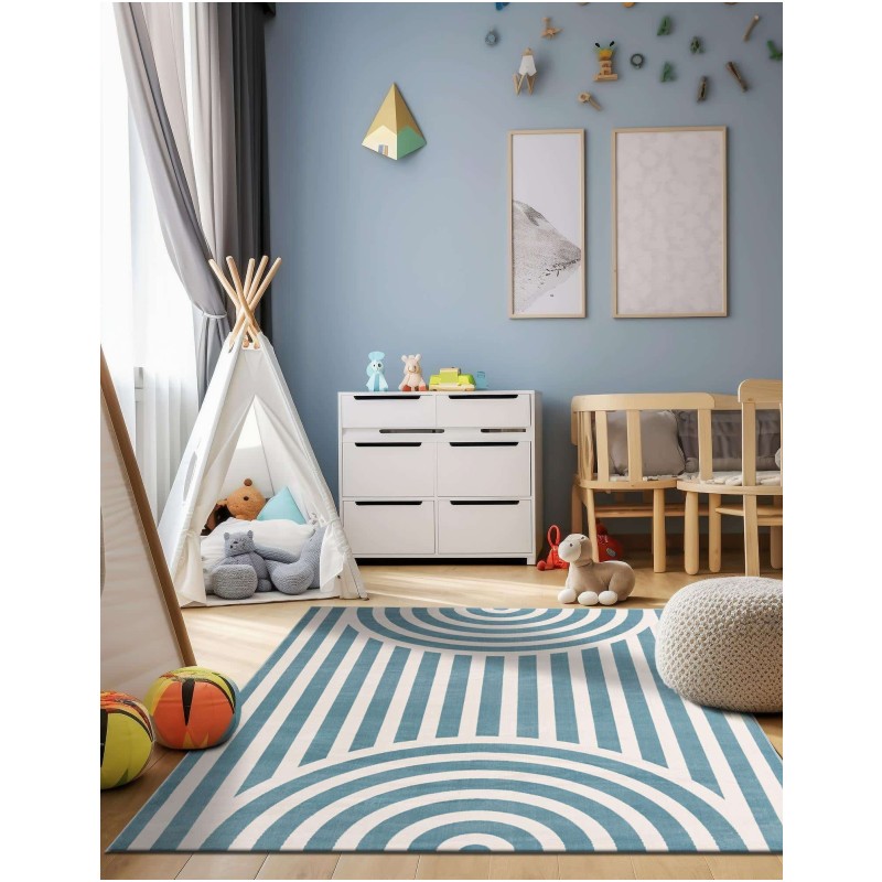 Tapete Fantasia Arcos Azules