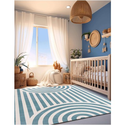 Tapete Fantasia Arcos Azules