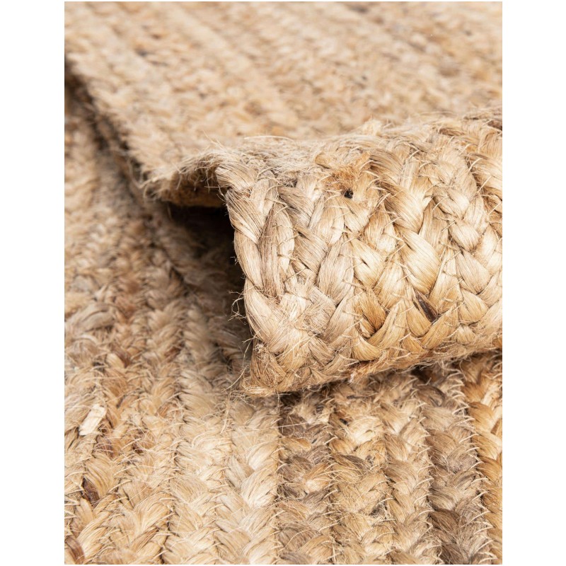 Tapete Tejido de Yute en Natural - 3.00 x 3.00 Cuadrado