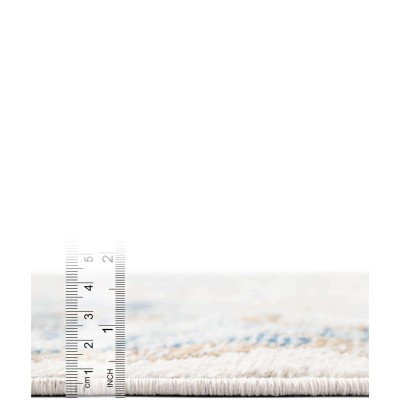 Tapete Heroina Gran Medallón en Azul