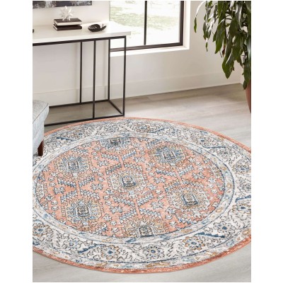 Tapete Heroina Ornamentos en Rosa Salmón