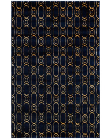 Tapete Anna Cadenas Azul y Oro