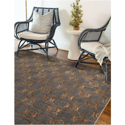 Tapete Anna Cadenas Gris y Oro