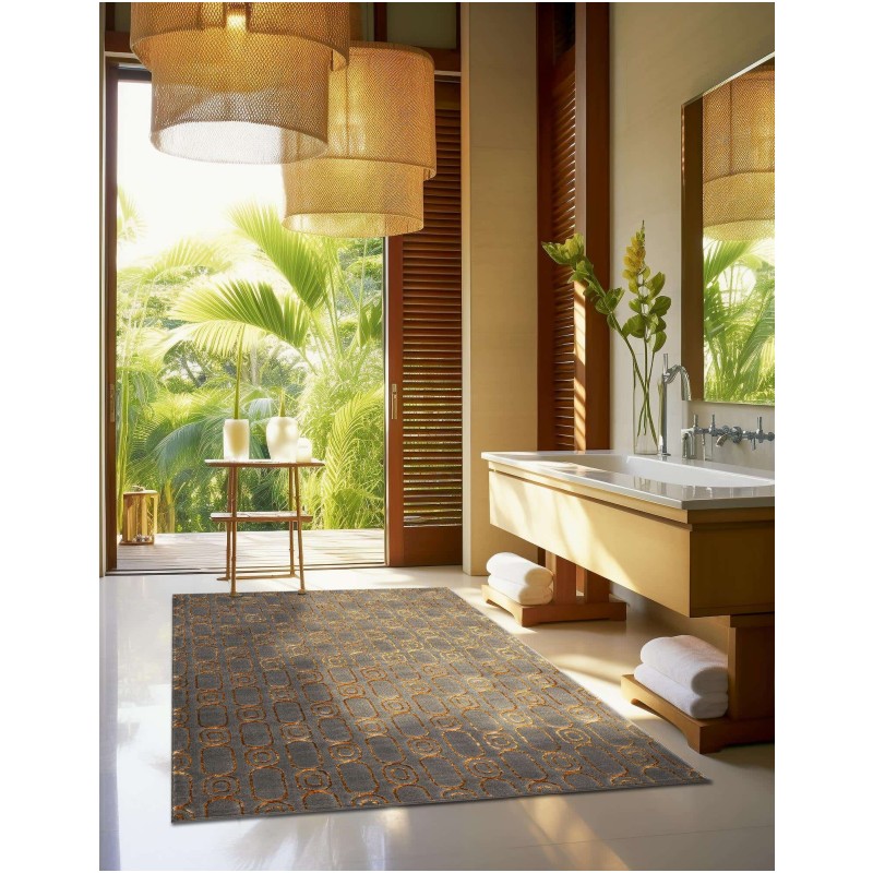 Tapete Anna Cadenas Gris y Oro