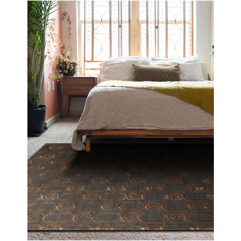 Tapete Anna Cadenas Gris y Oro