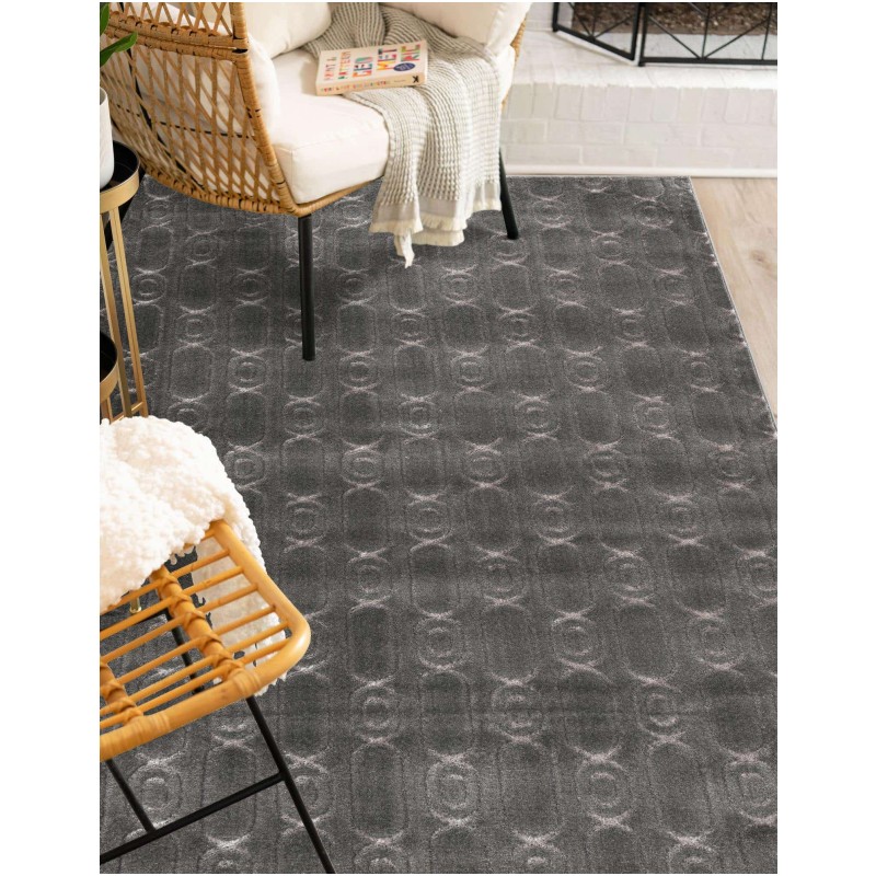 Tapete Anna Cadenas Gris y Plata