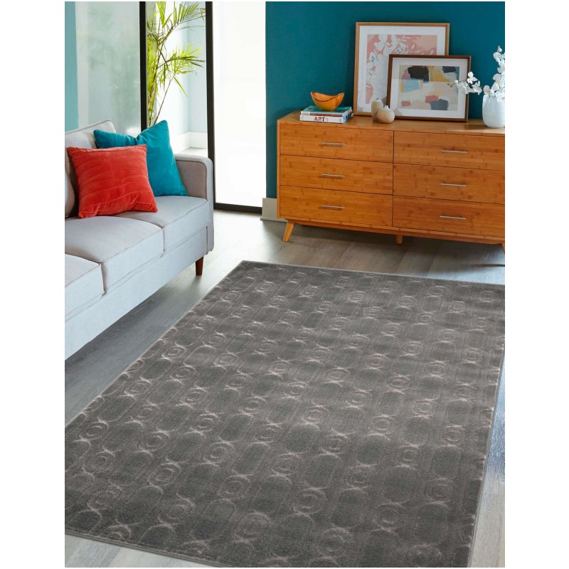 Tapete Anna Cadenas Gris y Plata