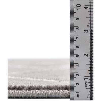 Tapete Anna Enrejado Gris y Plata