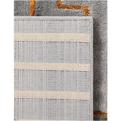 Tapete Anna de Lineas Gris y Oro