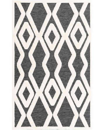 Tapete Prisma Columnas y Rombos en Gris