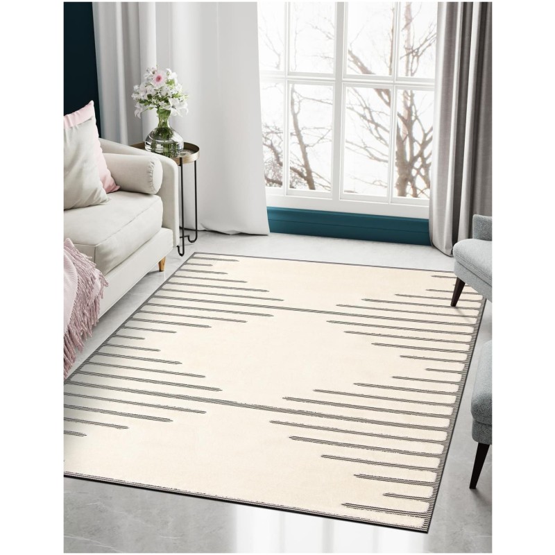 Tapete Prisma Rombo en Marfil