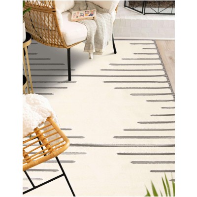 Tapete Prisma Rombo en Marfil