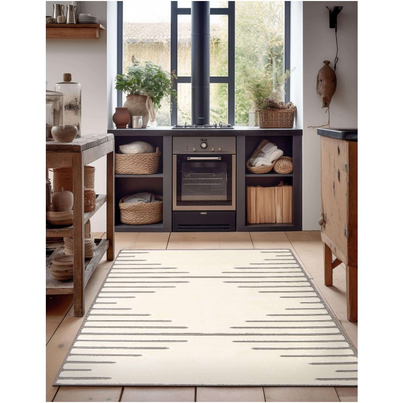 Tapete Prisma Rombo en Marfil