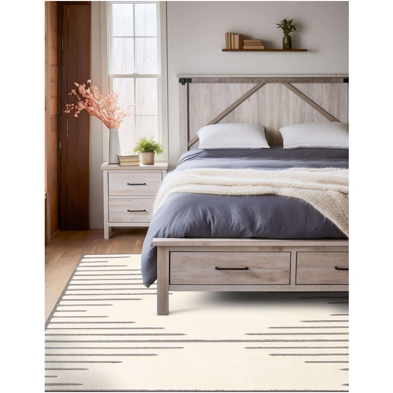 Tapete Prisma Rombo en Marfil