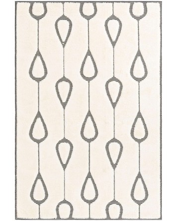 Tapete Prisma Columnas de Lluvia en Marfil