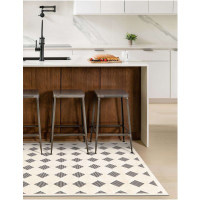 Tapete Prisma Diamantes en Marfil