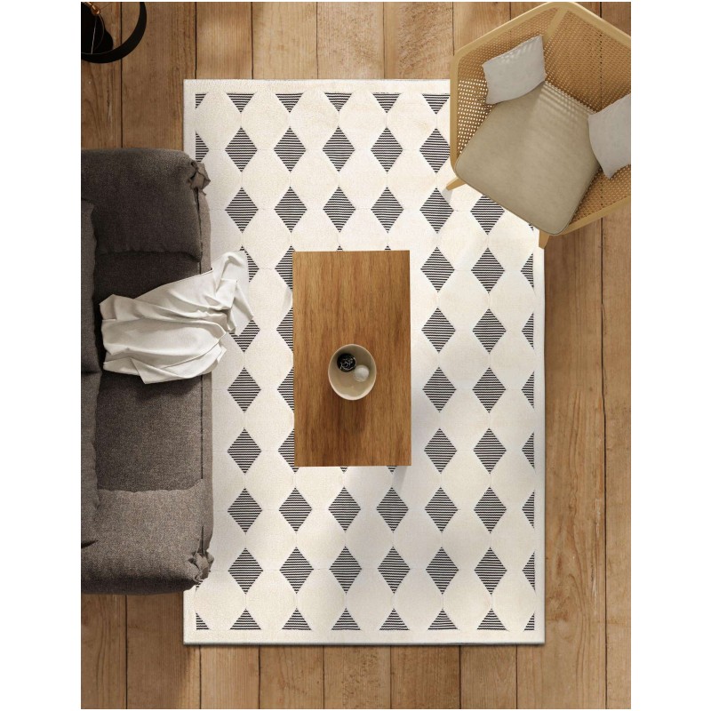 Tapete Prisma Diamantes en Marfil