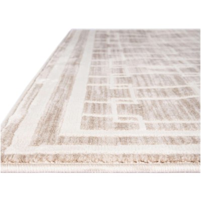 Tapete Christie Enrejado Cuadrado en Beige