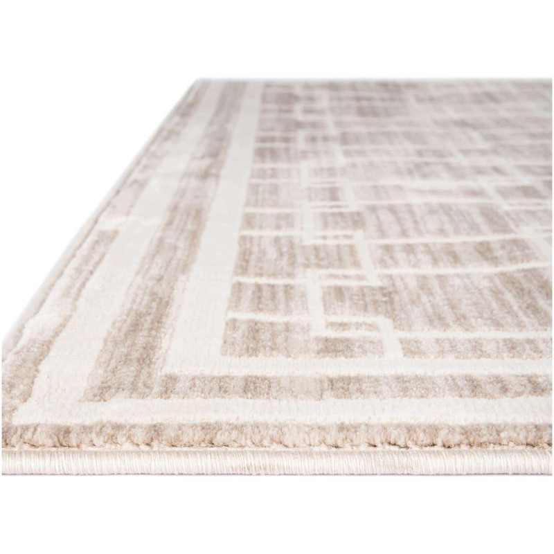 Tapete Christie Enrejado Cuadrado en Beige