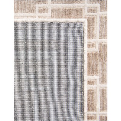 Tapete Christie Enrejado Cuadrado en Beige