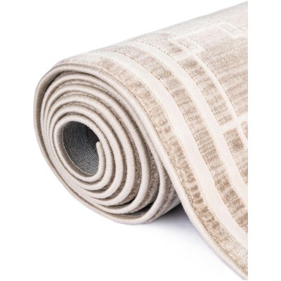 Tapete Christie Enrejado Cuadrado en Beige