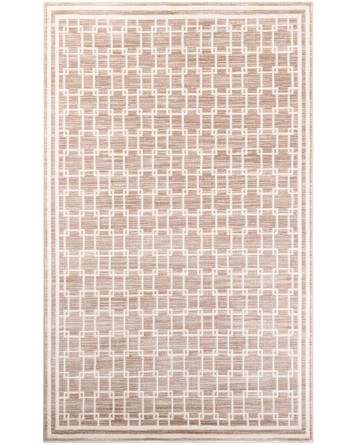 Tapete Christie Enrejado Cuadrado en Beige