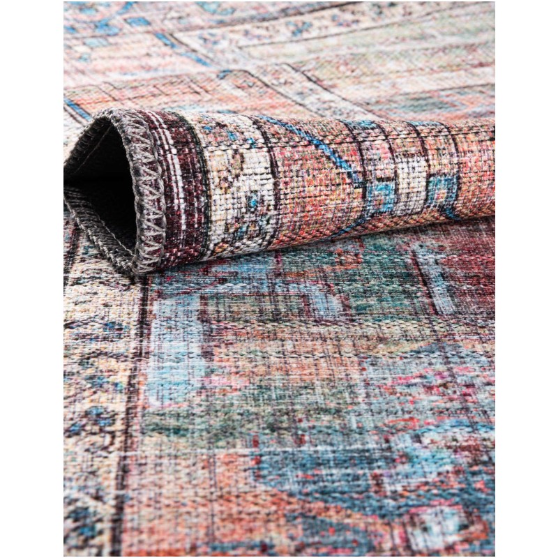 Tapete Lavable Lunar Medallón en Multicolor