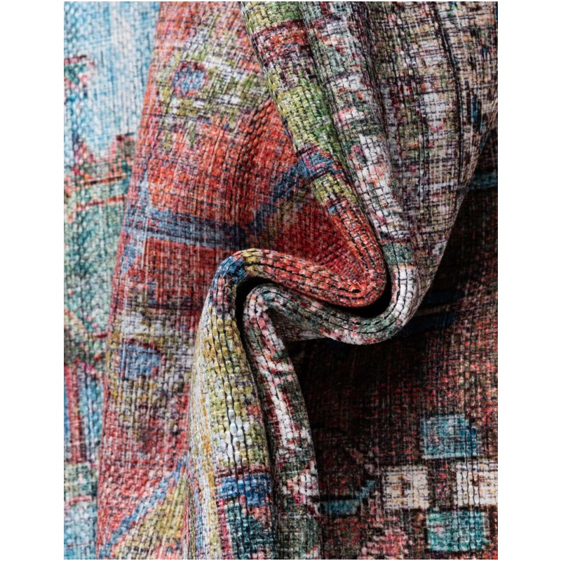 Tapete Lavable Lunar Medallón en Multicolor