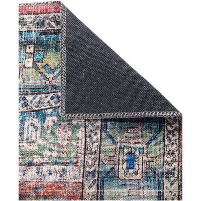 Tapete Lavable Lunar Medallón en Multicolor