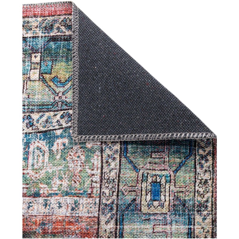 Tapete Lavable Lunar Medallón en Multicolor