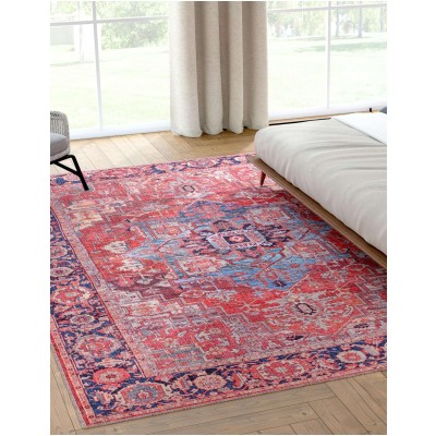 Tapete Lavable Lunar Rojo Oxidado