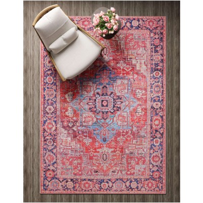 Tapete Lavable Lunar Rojo Oxidado