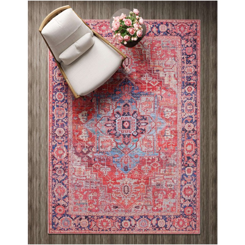 Tapete Lavable Lunar Rojo Oxidado