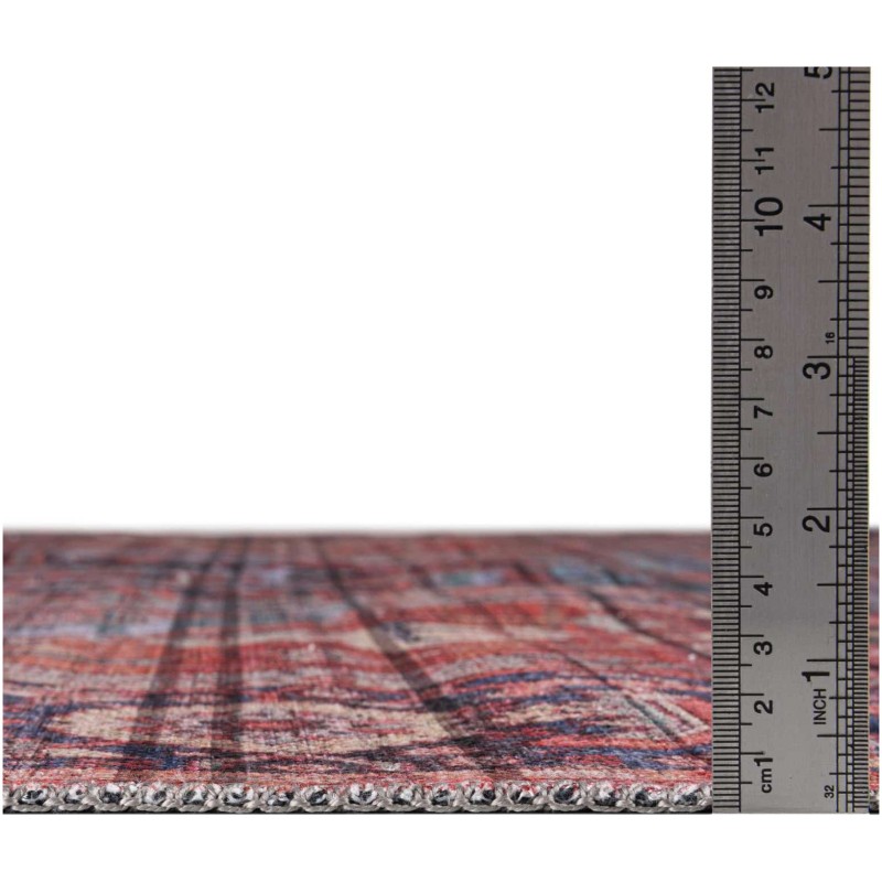 Tapete Lavable Lunar Rojo Oxidado