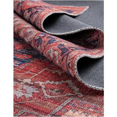 Tapete Lavable Lunar Rojo Oxidado