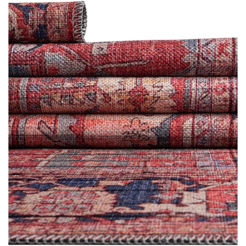 Tapete Lavable Lunar Rojo Oxidado