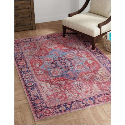 Tapete Lavable Lunar Rojo Oxidado